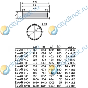 Клапан Systemair EV-AR/AXC